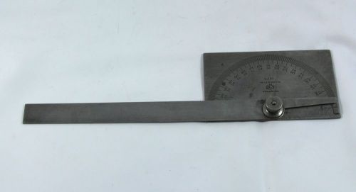 L.S. Starrett No. 183 Steel Protractor USA Precision Tool