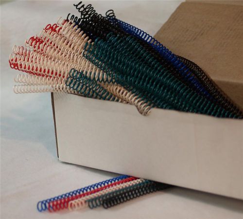 Standard mix of coil, 10 mm plastic spiral binding coil 100 coil per box for sale