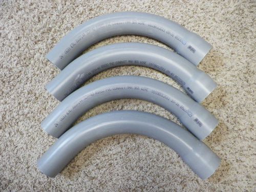 Case of 4 cantex 90 degree elbow belled end 2 1/2&#034; schedule 40 conduit for sale