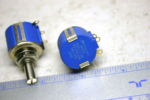 BOURNS 100 ohms 10 turns Mil quality lot of 2 New