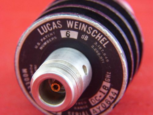 Weinschel Attenuator 23-6-34 6dB 10W DC to 18 GHz