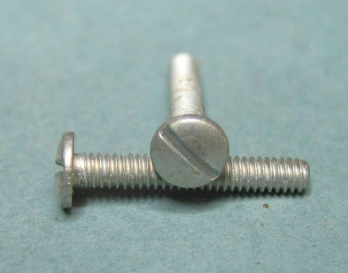 200 - pieces steel 9/16&#034;-long 2-56 slotted pan head machine screw for sale