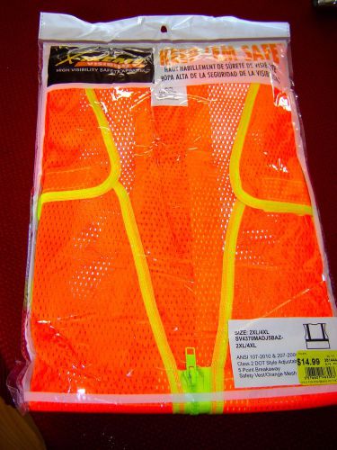 X-treme visibility safety vest -new in the package- size 2xl/4xl for sale