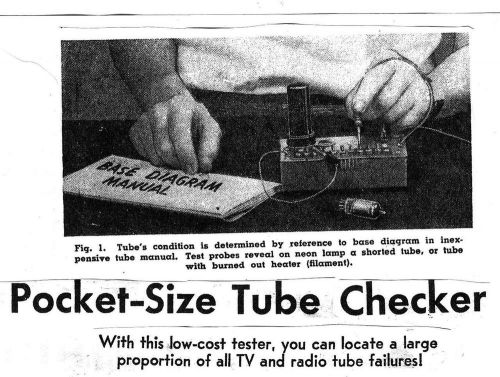 Make Pocket Radio Tube Tester Checker Test Your OId Tubes Repair Radios Replace
