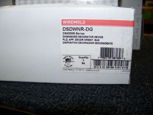 Wiremold DS4000 Series Downward Decorator Device 35 ea. # DSDWNR-DG New