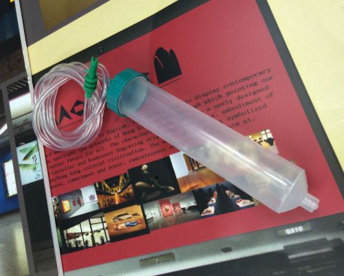 Glue Liquid Cartridge Dispenser Syringe Barrel 100CC 100ML w Adapter Tube