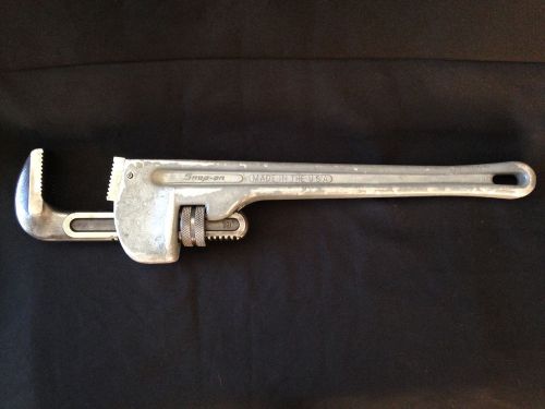 SNAP-ON TOOLS  ALUMINUM 18&#034;  PIPE WRENCH  # PWA18A  L@@K