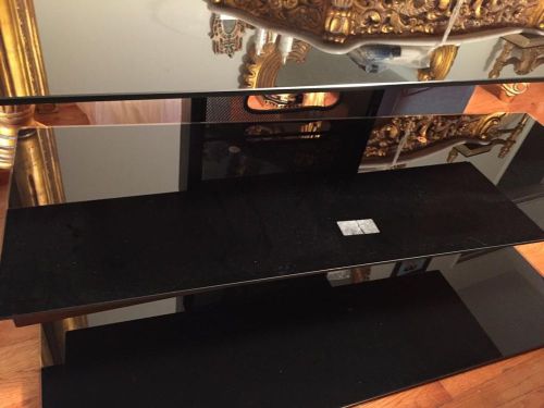 BELLO TV A/V Stand Tempered Glass Table