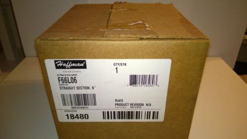 F66L06 HOFFMAN Wire way straight section 6&#034; x 6&#034;  Length 6&#034;