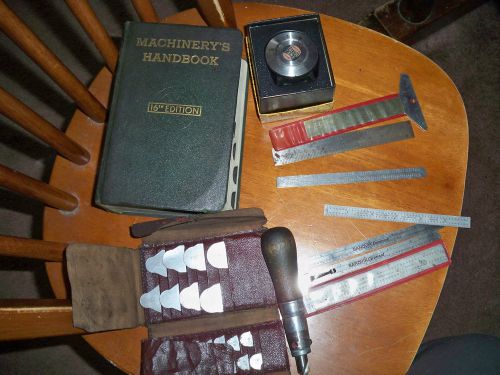 Vintage machinist tools measuring instruments starrett 604 rule lufkin large lot for sale