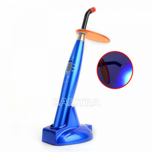 Dental led curing light lamp light intensity 5w>=1200mw/cm^2 plastic handle blue for sale