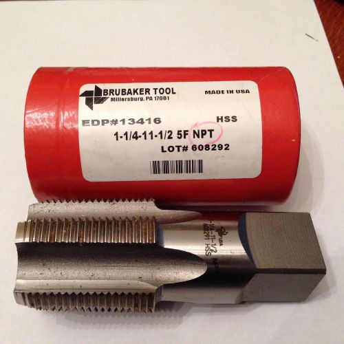 BRUBAKER 1-1/4&#034;-11-1/2 NPT Pipe Thread Tap