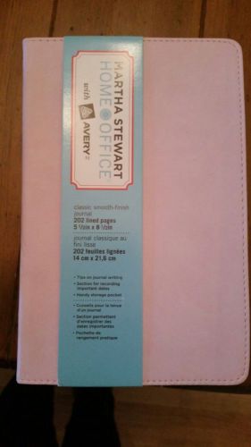 Martha Stewart Home Office Classic Smooth-Finish Journal 14854 PINK