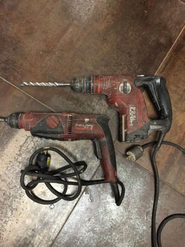 lot of 2  Hilti TE2 and TE6-S  hammer drills  3 day auction !!!