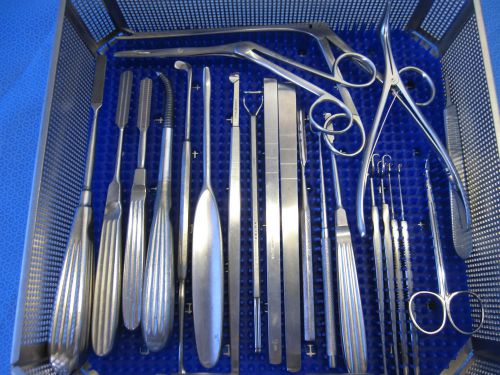 Storz, sparta,v-mueller rhinoplasty surgical instrument set w/case exc cond for sale