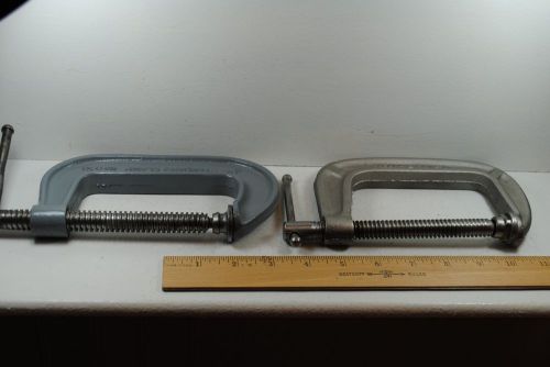 Two 4 Inch USA Made C-Clamps