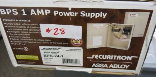 Securitron assa abloy bps 1 amp door access power supply bps-24-1 new in box for sale