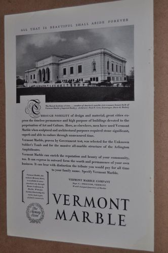 1929 Vermont Marble advertisement, the Detroit Institute of Arts