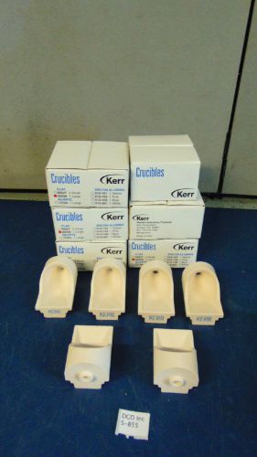 Lot of 6 Kerr Lab Clay Crucibles &#034;NEW IN ORIGINAL BOX&#034; Size Large 00028 S855
