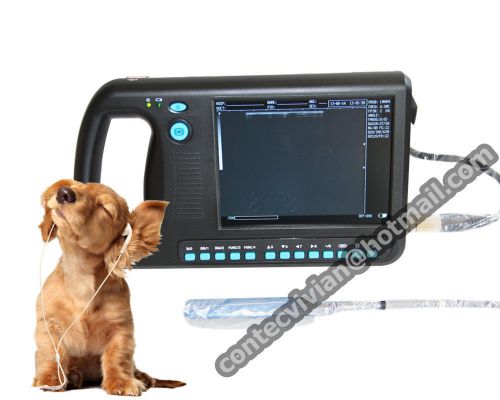 New portable animal veterinary ultrasound scanner machine,6.5m endorectal probe for sale