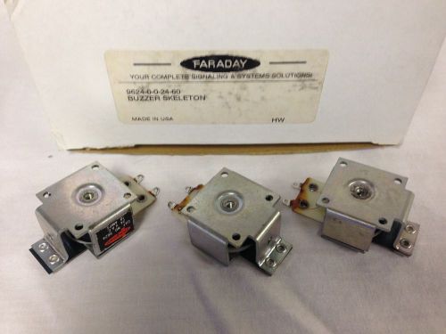 (3) Faraday 9624 9624-0-0-24-60 24 VAC 18 Amps Buzzers