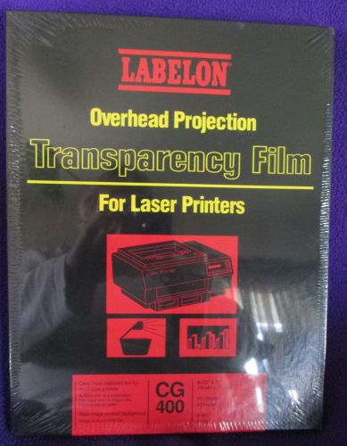 Labelon Overhead Projection Transparency Film for Laser Printers 50/pkg NEW