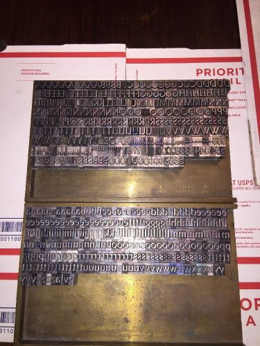 VINTAGE 36pt LYDIAN LETTERPRESS TYPE LARGE LOT