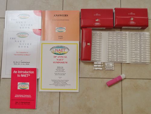 Huge - naet allergen test kits, books, extra advanced vials, gate vibrator for sale