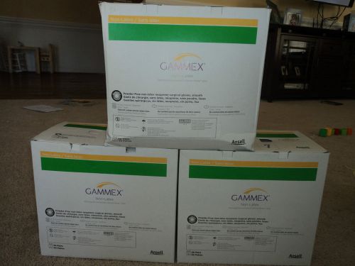 Gammex non-latex size 7 surgical gloves 150 pairs 3 box lot for sale