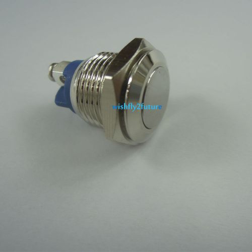 2x 16mm anti-vandal button momentary stainless steel push button metal switch for sale