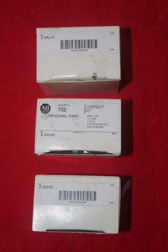Z-34040 Allen Bradley Size 3, 1-pole Replacement Contact Kit Lot Of 3