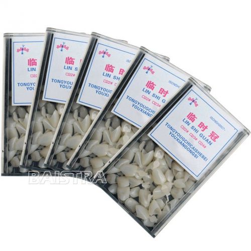 10 Boxes Dental Mixed Temporary Crown fot Anterior / Front Teeth Materials SALE