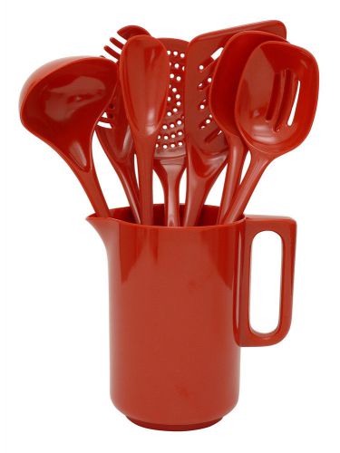 Gourmac 8 Piece Pitcher and Utensil Gift Set Red