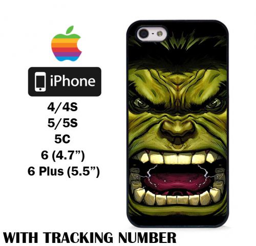 Marvel HULK ANGRY FACE AVENGERS Hard iPhone 4 4S 5 5S 5C 6 6 Plus Case Cover
