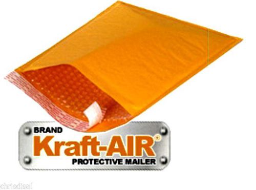 5x #00 5x9 KRAFT AIR PADDED BUBBLE MAILERS SELF SEAL SHIPPING BAGS ENVELOPES