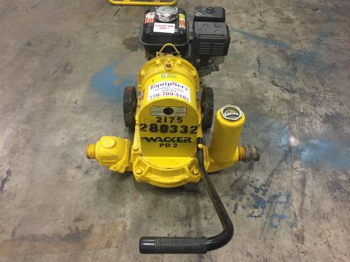 Wacker pdt2a diaphragm trash pump 5.5hp honda engine wacker pd2 sludge pump for sale