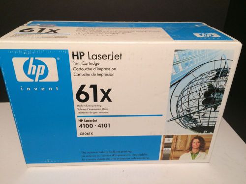 (2) OEM Sealed HP C8061X 61X High Volume Toner Cartridges LaserJet 4100, 4101