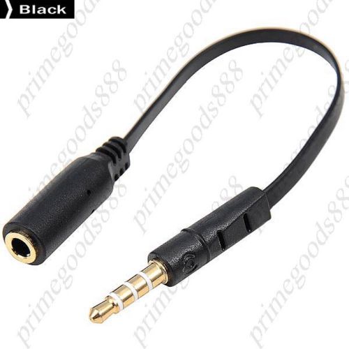 3.5mm to 3.5 mm stereo audio cable convertor free shipping cord in black for sale