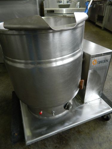 GROEN TDH-20 COUNTERTOP NAT GAS TILTING KETTLE STEAM JACKETED 150°F UP TO 295°F