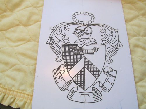 Engraving Template College Fraternity Sigma Tau Gamma Crest - for awards/plaques