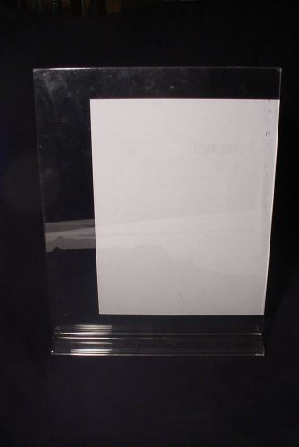 Large Plexi Lucite Frame Sign Picture Holder 14&#034;  by 11&#034;
