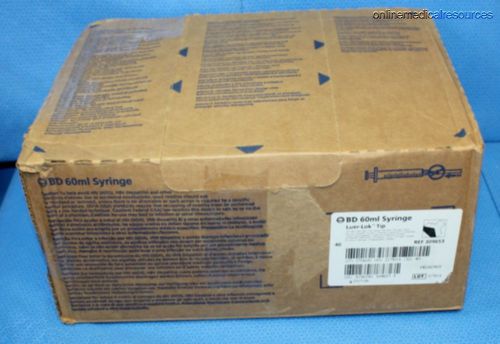 Bd sterile 60 ml / cc syringes latex free luer 309653 (39) each 2017-06 for sale