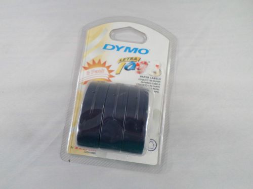 NEW 3 PACK DYMO LETRA TAG WHITE PAPER LABELS 12MM 10697 ~FREE SHIPPING~