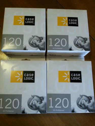 Cd sleeves 4 boxes 60 per box case logic