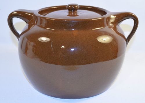 Vintage Sunburst Ceramics Canada Bean Pot Crock Jar