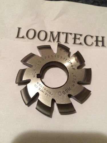 USED INVOLUTE GEAR CUTTER #4 10P 26-34T  7/8&#034;bore HSS BROWN AND SHARPE