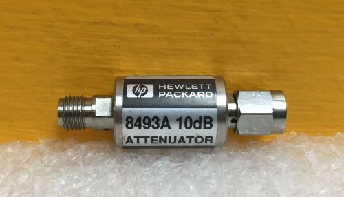 HP 8493A-010 10 dB, DC to 12.4 GHz SMA (M-F), Fixed Coaxial Attenuator