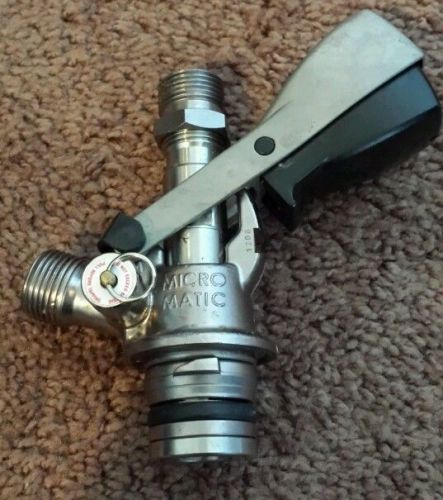 Beer Keg Tap System &#034;U&#034; Guinness Coupler Micro Matic Ergo Lever Handle