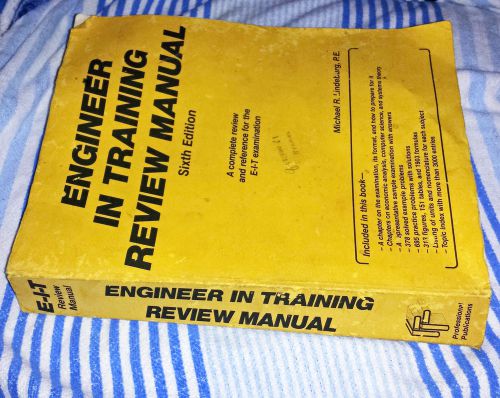 Engineer in Training Review Manual, 6th Edition