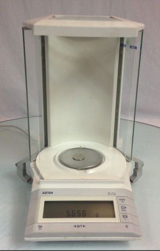 Mettler toledo ag104 precision balance with draft shield for sale